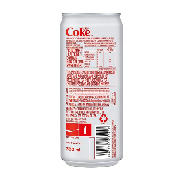 Diet Coke Soft DrInk (300 ml) - Image 2